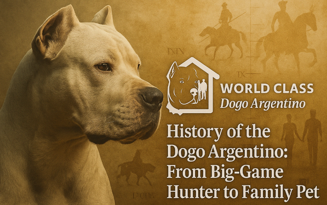 History of the Dogo Argentino: From Big-Game Hunter to Family Pet